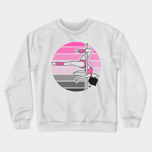 Pole Dancer Pink in Sphere Crewneck Sweatshirt by LifeSimpliCity